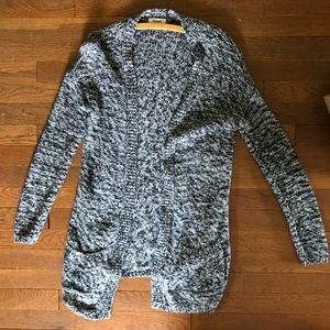 Garage Black and White Cardigan